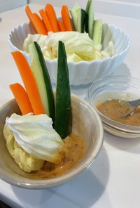 野菜で簡単おつまみ＊マヨ味噌ディップ