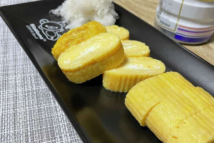 簡単 白だしと砂糖で作るだし巻き卵 レシピ 作り方 By こぐまの森 クックパッド 簡単おいしいみんなのレシピが371万品