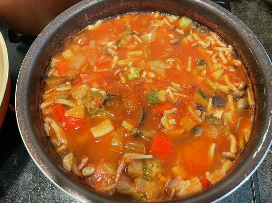 痩せ菌スープミネストローネ風食べるスープの画像