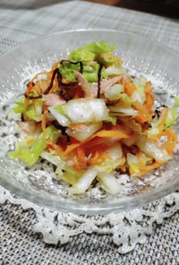 白菜とツナの塩昆布Wうまみサラダ
