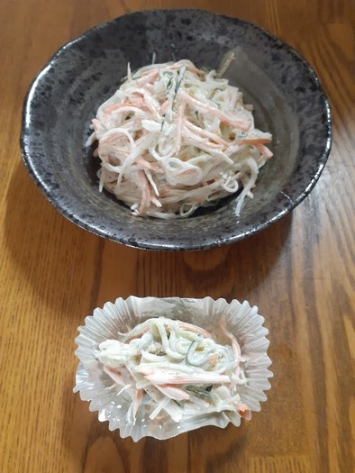 【♪お弁当】春雨ごぼうのマヨネーズサラダの写真