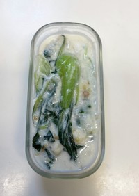 【15分副菜】青梗菜と帆立クリーム煮