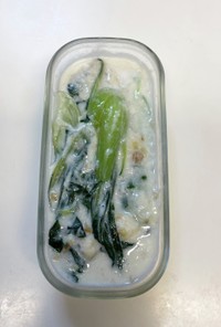 【15分副菜】青梗菜と帆立クリーム煮