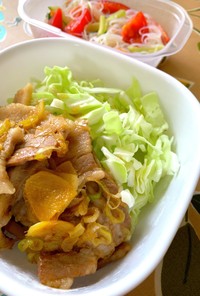 ご飯がすすむ豚バラの葱生姜焼き