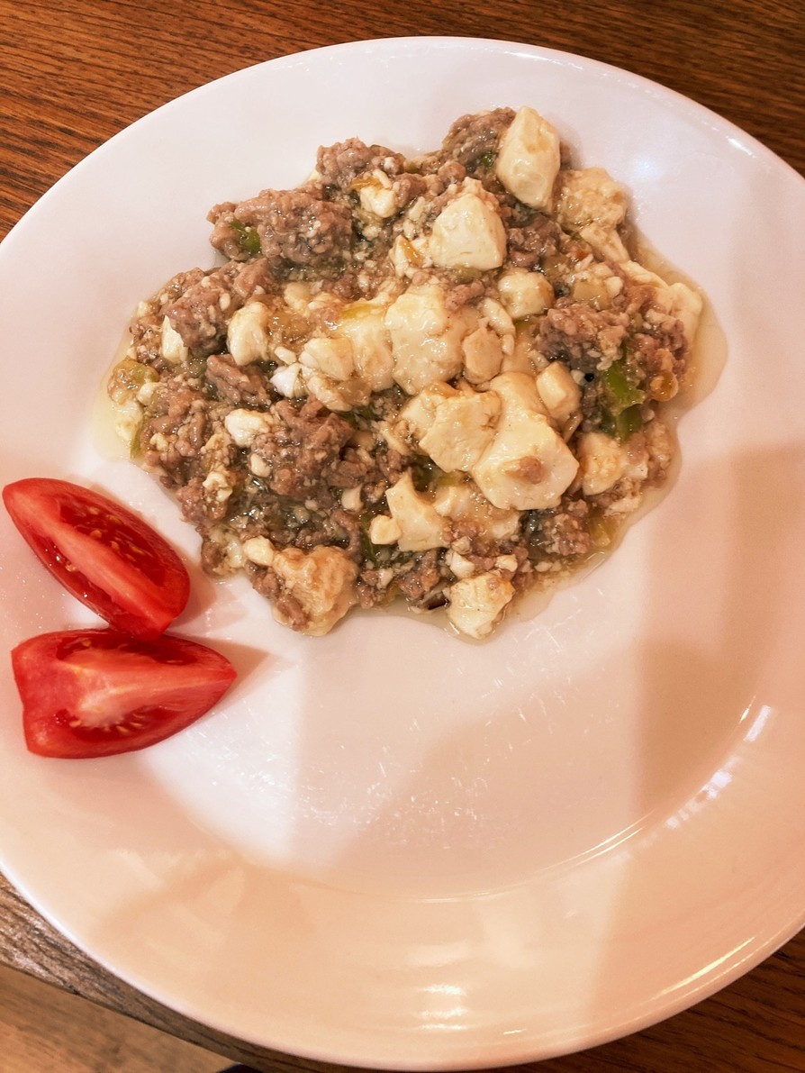 家にあるもので麻婆豆腐の画像