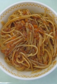 スパゲッティミートソース和え