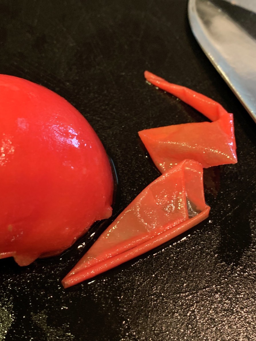 トマトの皮むき　お手軽湯むき　超簡単！の画像