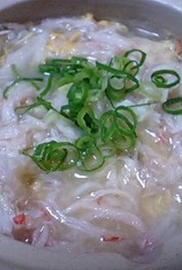 カニ鍋のお楽しみ☆雑炊