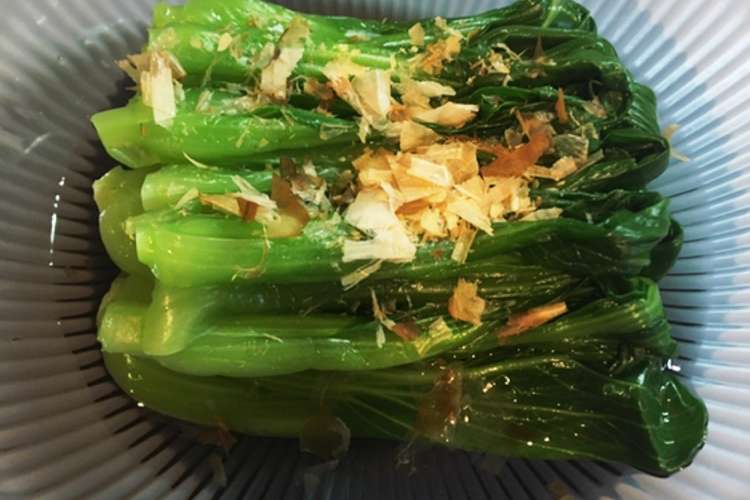 白だしで簡単 青梗菜のお浸し レシピ 作り方 By Go Go Cony クックパッド 簡単おいしいみんなのレシピが372万品