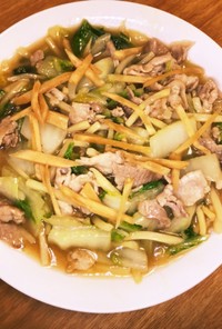 白菜と竹の子の豚バラうま煮