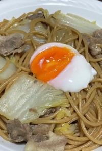 すき焼き味の全粒粉パスタ♬