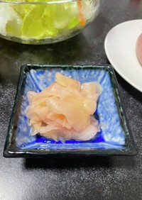 新生姜の簡単酢漬け(お寿司屋さんのガリ)