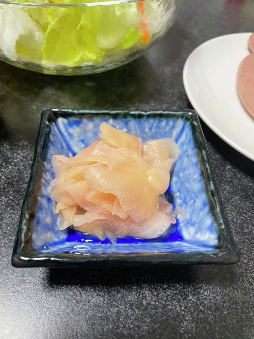 新生姜の簡単酢漬け(お寿司屋さんのガリ)の画像