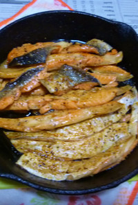 イシスキで銀鮭のアラの焼き鮭Ver.6