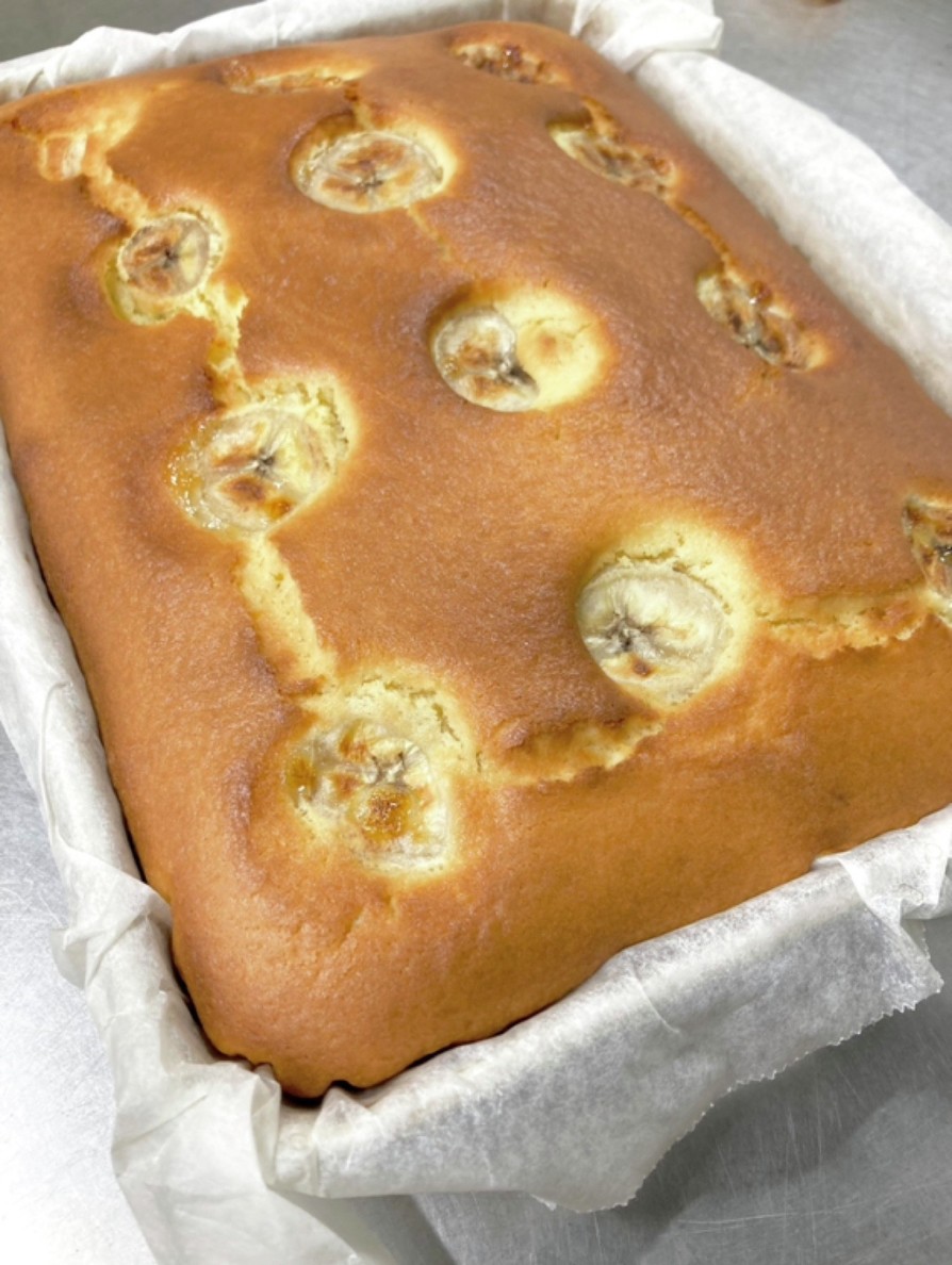 ホットケーキミックスでつくるバナナケーキの画像