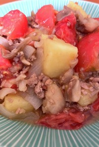 夏肉ジャガ♡ひき肉&トマトでサッパリ塩味