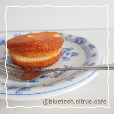 ［柑橘ジャム］カスタードケーキの写真
