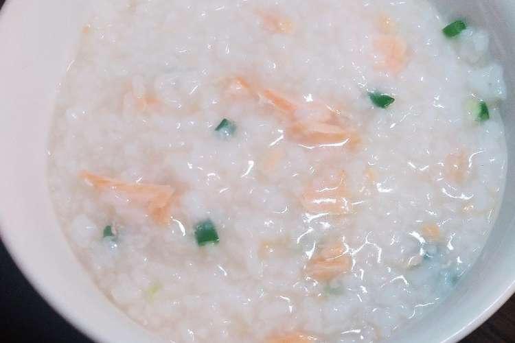簡単 鮭のお粥 レシピ 作り方 By チビももちゃん クックパッド 簡単おいしいみんなのレシピが378万品