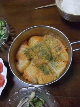 シュウマイで。ロール白菜