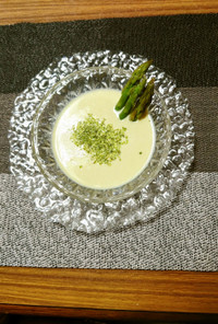 ヨウサマの減塩アスパラガスの冷製スープ