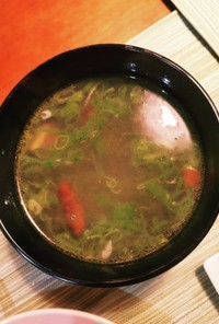ニンニクネギ塩中華スープ