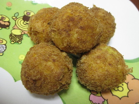 ♫オカラとサツマイモのコロコロボール♫