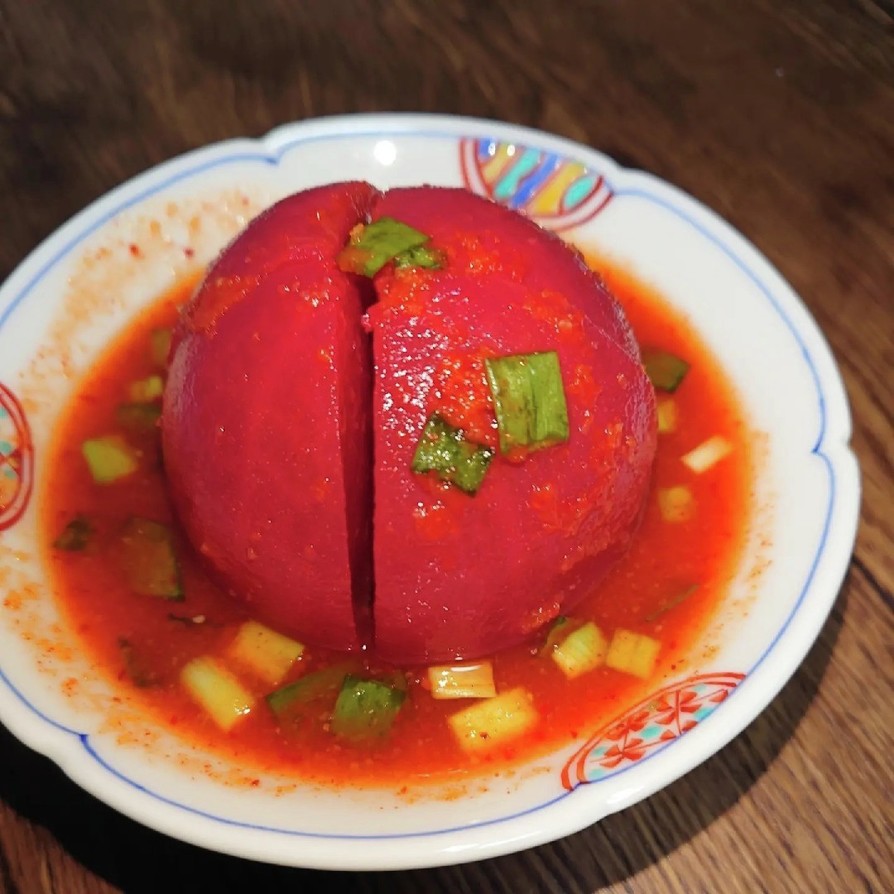 完熟トマトのキムチの画像