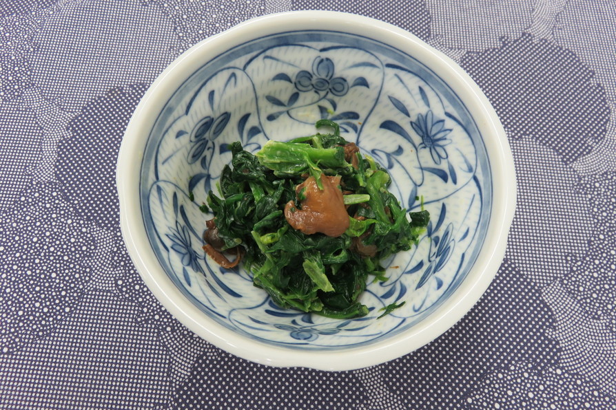 青菜と赤貝の和え物by草津市の画像