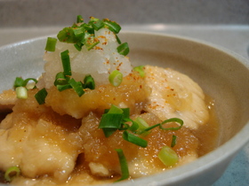 鶏胸肉のしっとりみぞれ煮