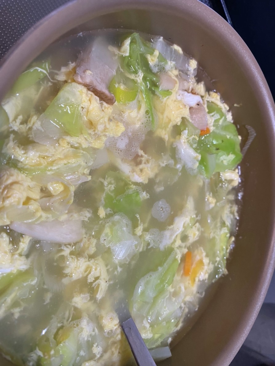 野菜たっぷり中華スープの画像