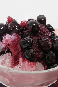 冷凍ブルーベリーで★かき氷シロップ
