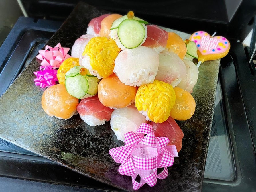 クエ(モロコ) 手毬寿司ケーキの画像