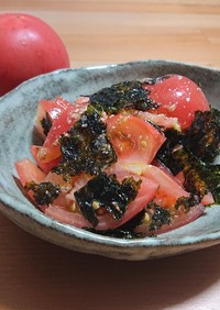 さっぱり美味！トマトと韓国海苔のナムル