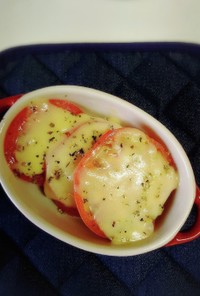 トマトにバジル～チーズ焼き