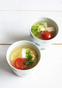 若竹の和ピクルスで作る簡単スープ