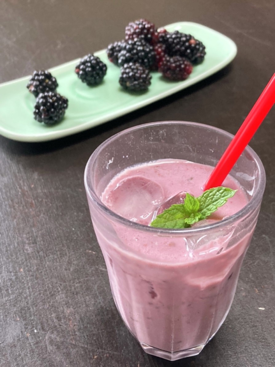 ナスとブラックベリーのスムージーのレシピ