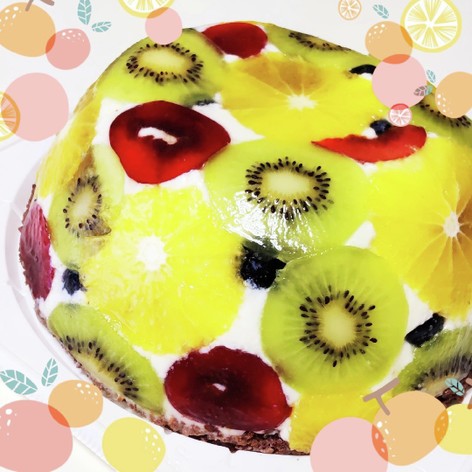 フルーツたっぷり☆ズコットケーキ