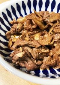 牛肉と舞茸の炒め物