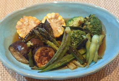 ピリ辛夏野菜の焼き浸しの写真