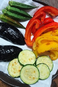 夏野菜の彩り素揚げ