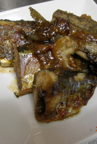 秋刀魚の味噌山椒煮
