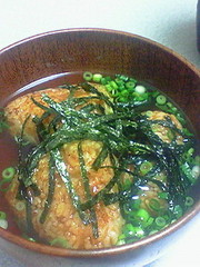 冷凍焼きおにぎりでお茶漬け♪の写真