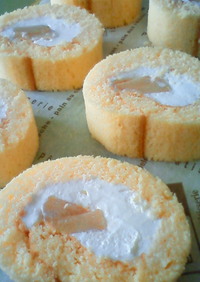 米粉のアップルシナモンロールケーキ