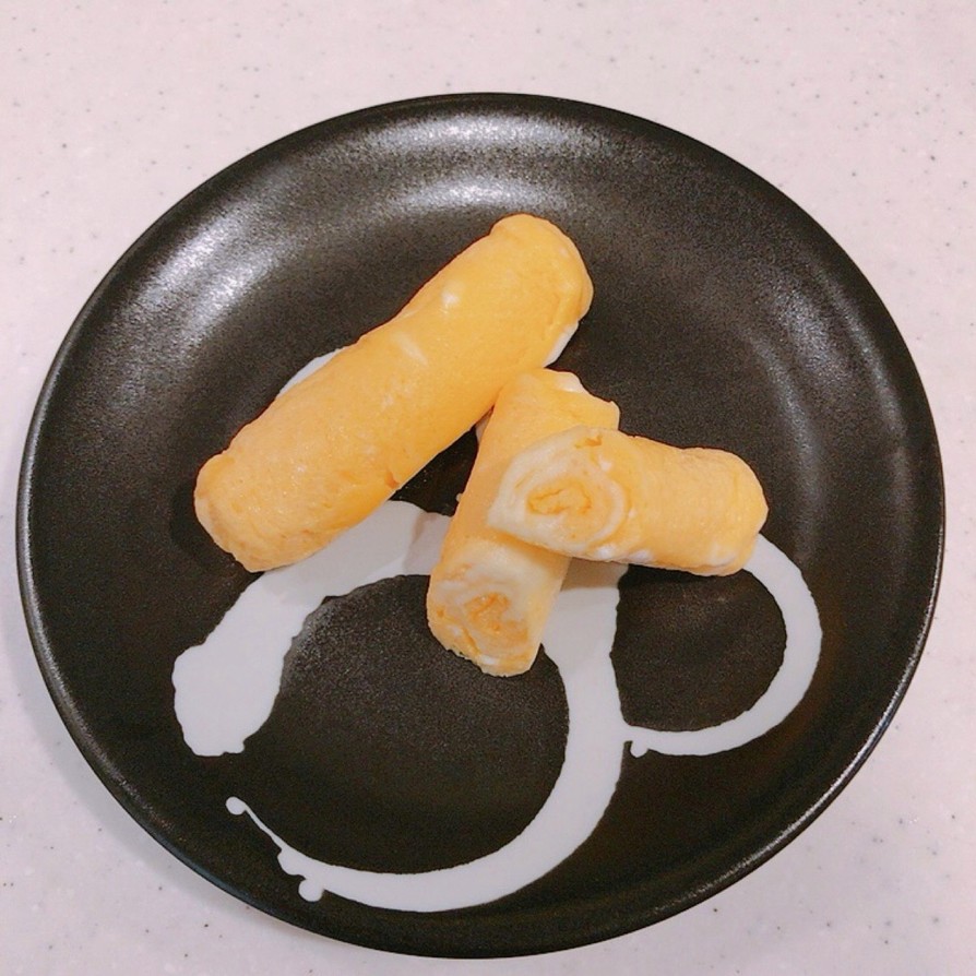 レンジで簡単、とろけるチーズ玉子巻きの画像