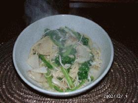 カブのスパゲティ・柚子胡椒ちーの