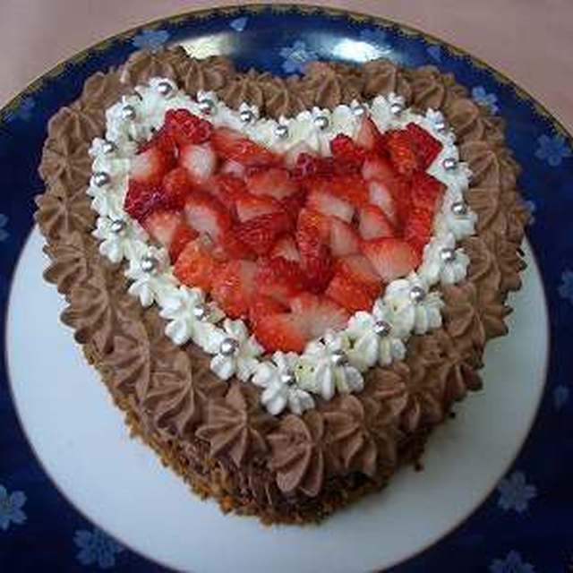 バレンタイン ハート型チョコレートケーキ レシピ 作り方 By ままぽんぽん クックパッド