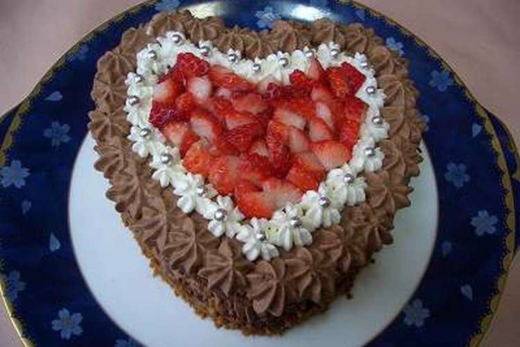 バレンタイン ハート型チョコレートケーキ レシピ 作り方 By ままぽんぽん クックパッド