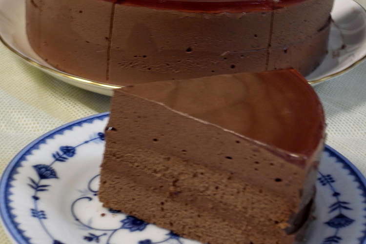 濃厚 ふんわり 二層式チョコムースケーキ レシピ 作り方 By Velaine クックパッド