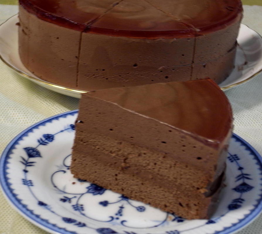 濃厚＆ふんわり☆二層式チョコムースケーキの画像