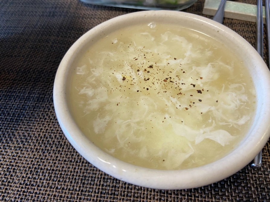 【卵白消費に】卵白とコーンのスープの画像
